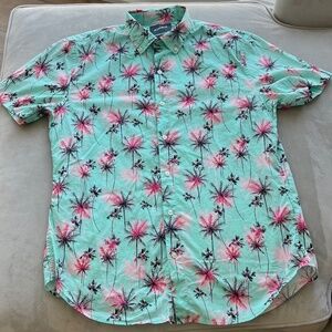 Men’s Bonobos Cotton SS Button Down Shirt Sz M Slim